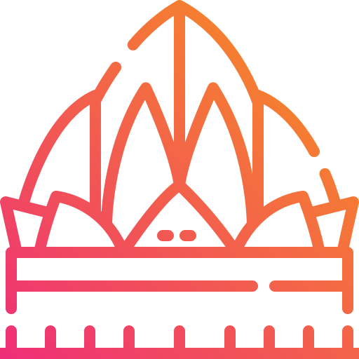 lotus tempel Mangsaabguru Lineal Gradient icon