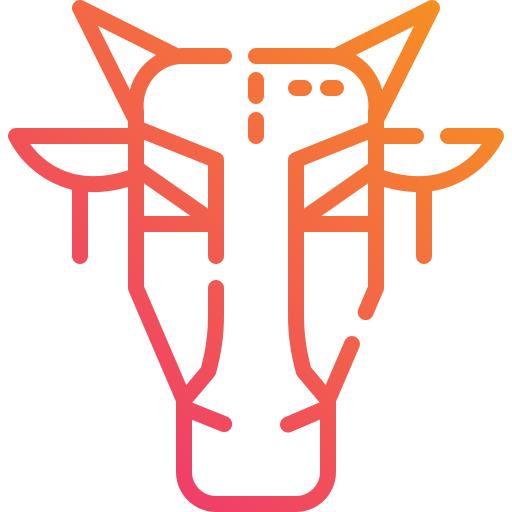 vaca Mangsaabguru Lineal Gradient icono