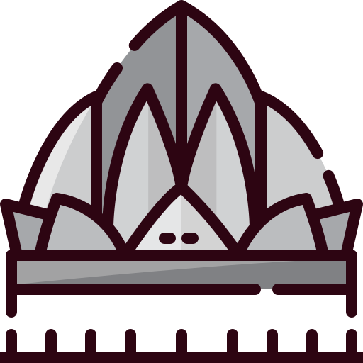 Lotus temple Mangsaabguru Lineal Color icon