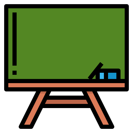 schoolbord Generic Outline Color icoon