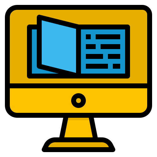 E-learning Generic Outline Color icon