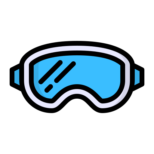 gafas de esquí Generic Outline Color icono