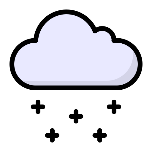 schneefall Generic Outline Color icon