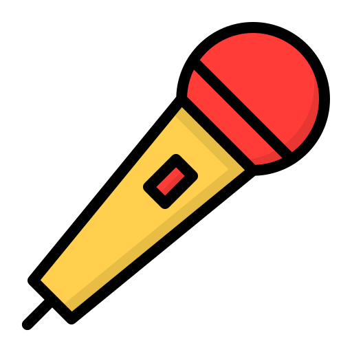 Karaoke Generic Outline Color icon