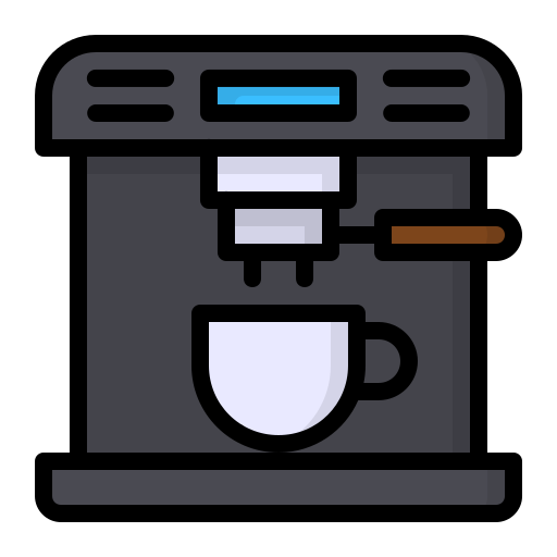 macchina per il caffè Generic Outline Color icona