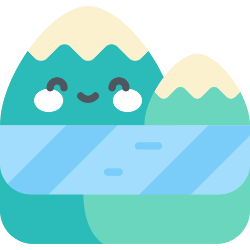 湖 Kawaii Flat icon