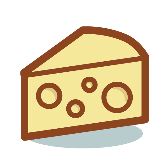 チーズ Pixel Buddha Premium Lineal color icon