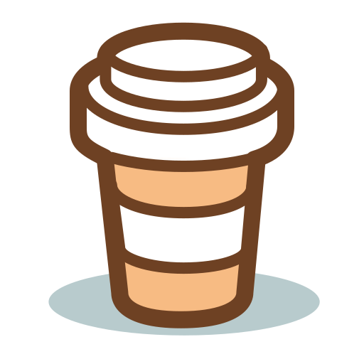 Coffee Pixel Buddha Premium Lineal color icon