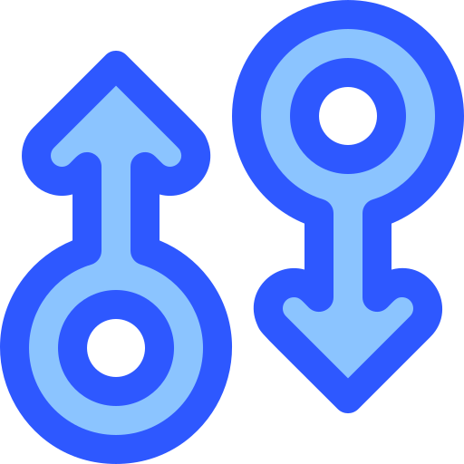 geslacht symbolen Vitaliy Gorbachev Blue icoon