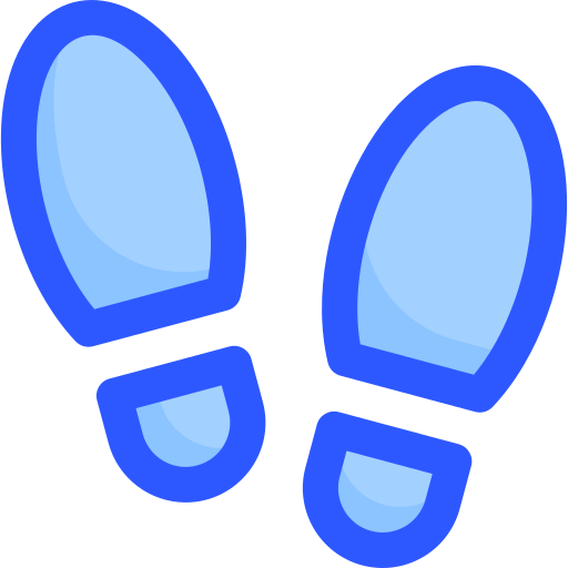 Footprints Vitaliy Gorbachev Blue icon