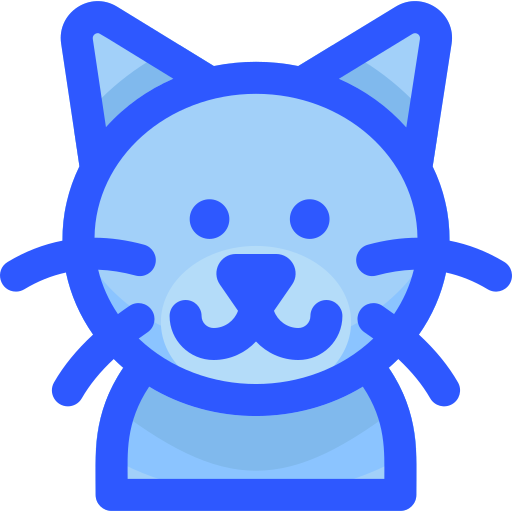 버마어 고양이 Vitaliy Gorbachev Blue icon