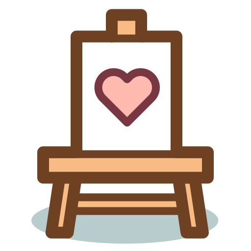 Easel Pixel Buddha Premium Lineal color icon