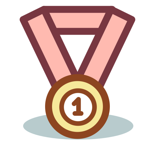 medalla Pixel Buddha Premium Lineal color icono