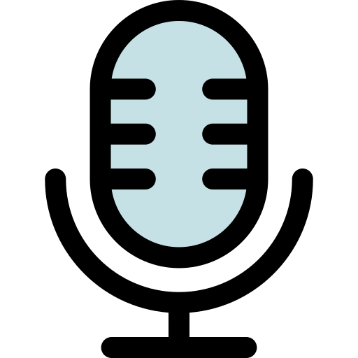 마이크로폰 Generic Outline Color icon