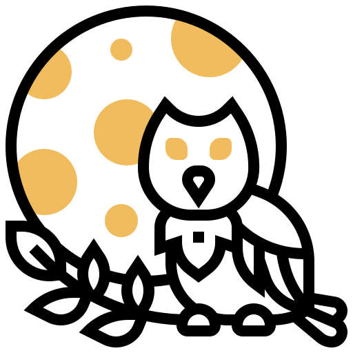 보름달 Meticulous Yellow shadow icon
