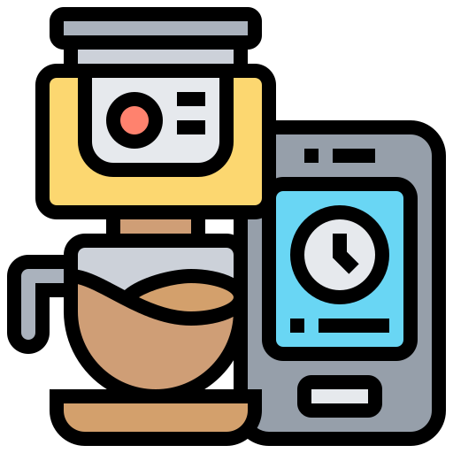 Coffee machine Meticulous Lineal Color icon