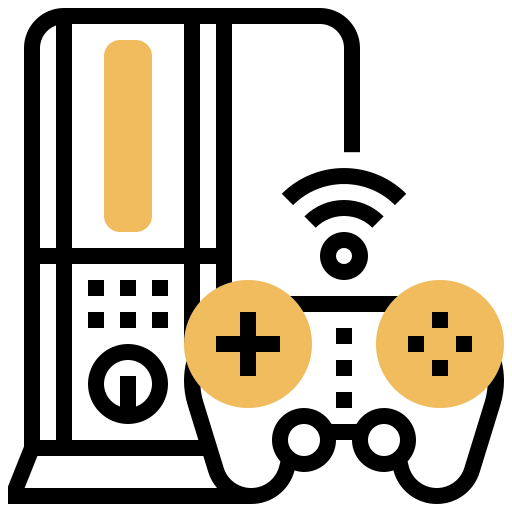 Game console Meticulous Yellow shadow icon