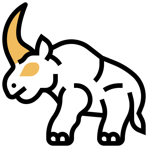 rinoceronte Meticulous Yellow shadow icono