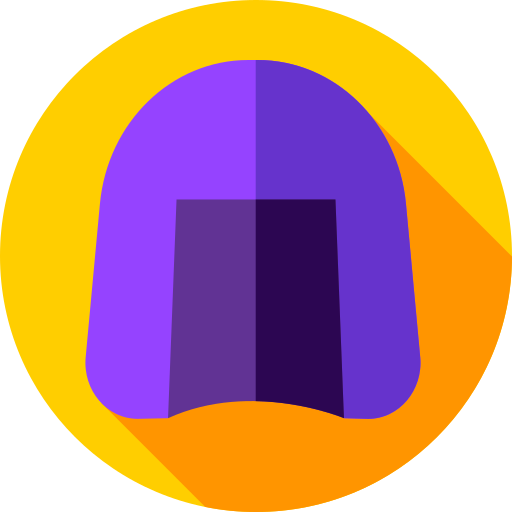 haarperücke Flat Circular Flat icon
