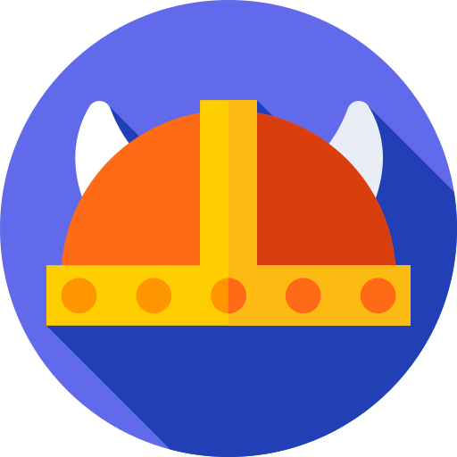 wikingerhelm Flat Circular Flat icon