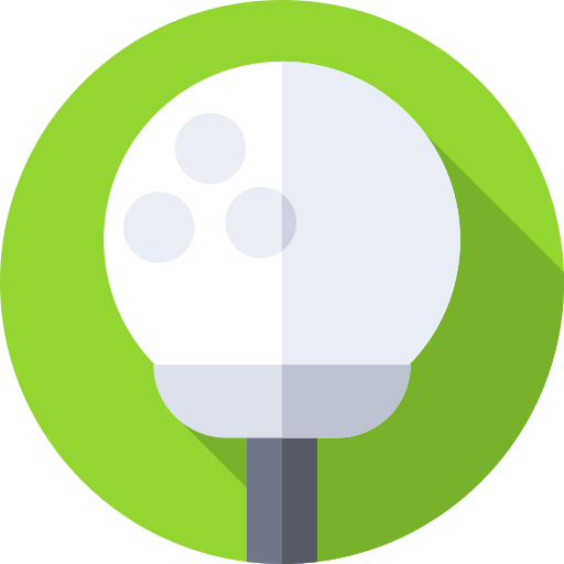 golf Flat Circular Flat icona