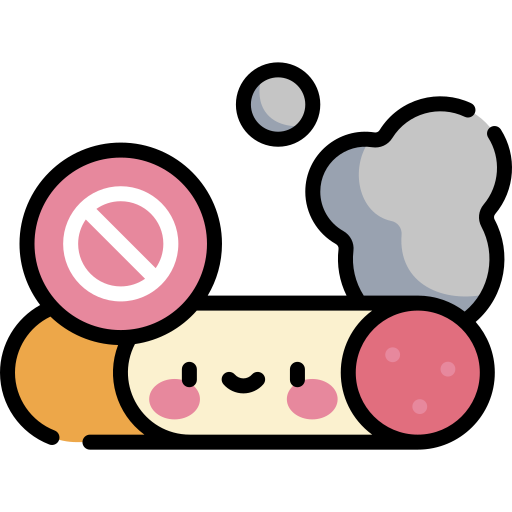 No smoking Kawaii Lineal color icon