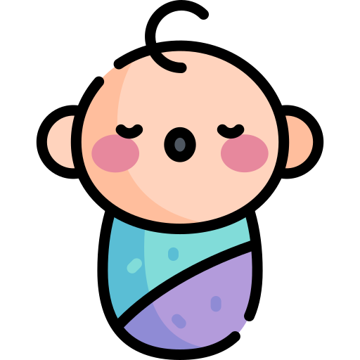 赤ちゃん Kawaii Lineal color icon