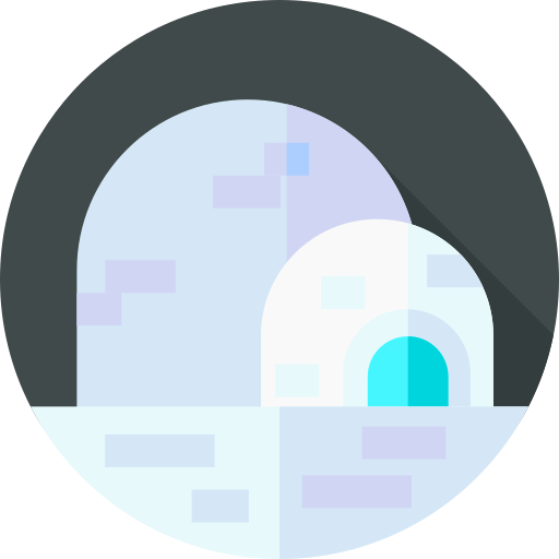 igloo Flat Circular Flat ikona