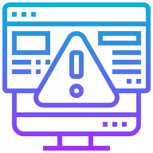 avertissement Meticulous Gradient Icône