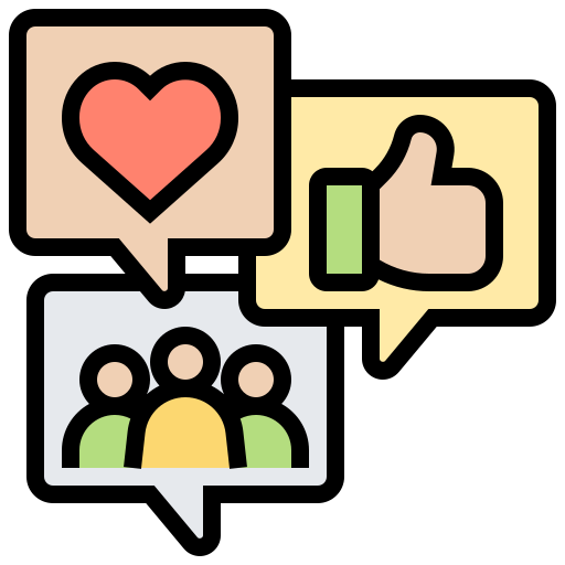 Social media Meticulous Lineal Color icon