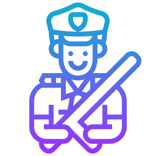 警察 Meticulous Gradient icon