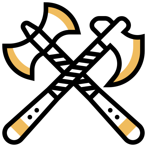 hacha Meticulous Yellow shadow icono