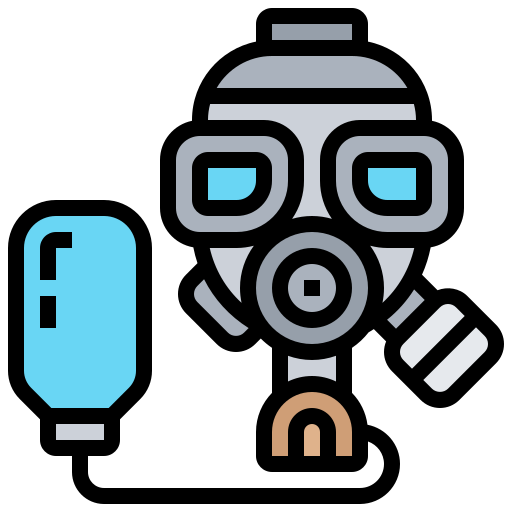 máscara de gas Meticulous Lineal Color icono