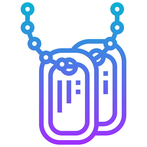 Dog tag Meticulous Gradient icon