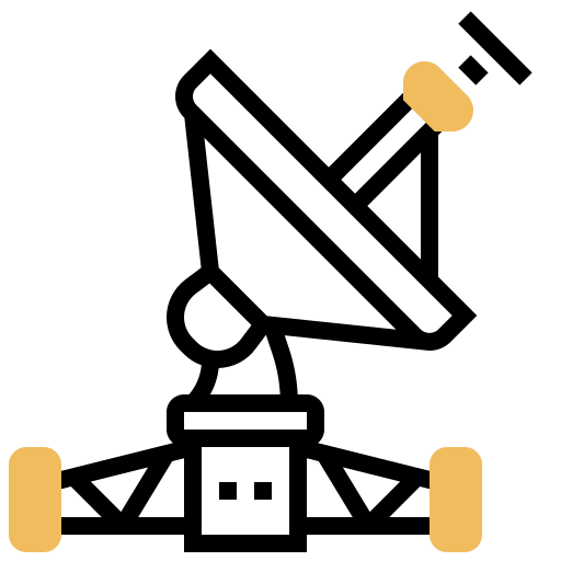 antena parabólica Meticulous Yellow shadow icono