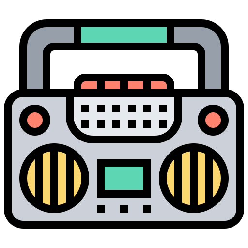 boombox Meticulous Lineal Color icon
