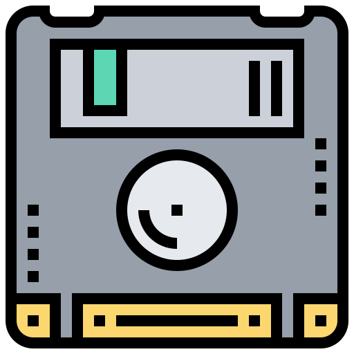 diskette Meticulous Lineal Color icon
