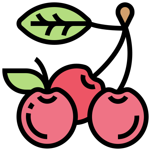 Cherries Meticulous Lineal Color icon