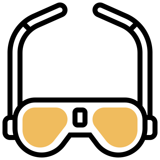 Sunglasses Meticulous Yellow shadow icon