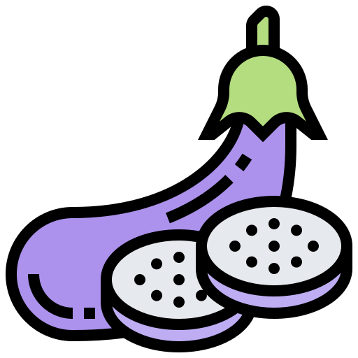 Eggplant Meticulous Lineal Color icon