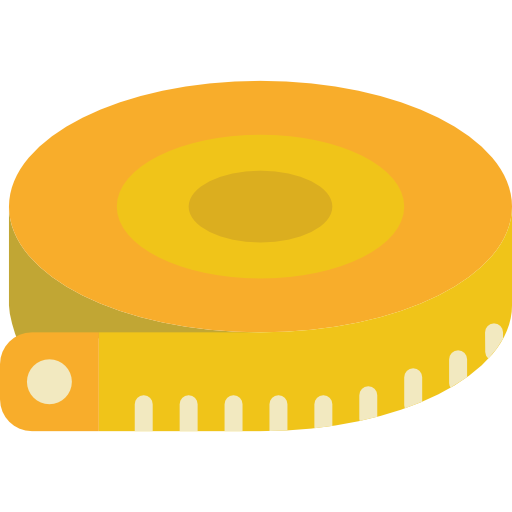 Measuring tape Basic Miscellany Flat icon