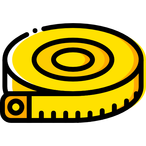 측정 테이프 Basic Miscellany Yellow icon