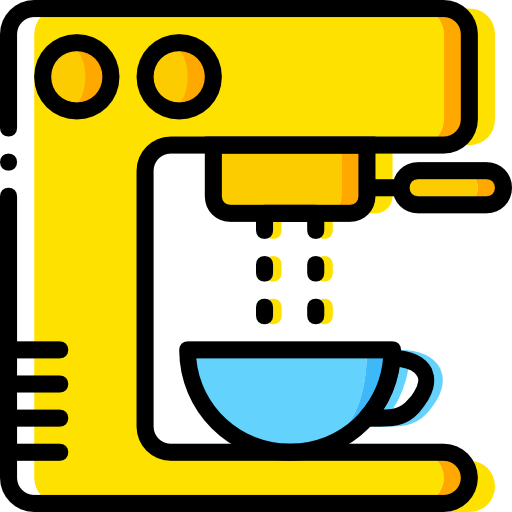 koffiezetapparaat Basic Miscellany Yellow icoon