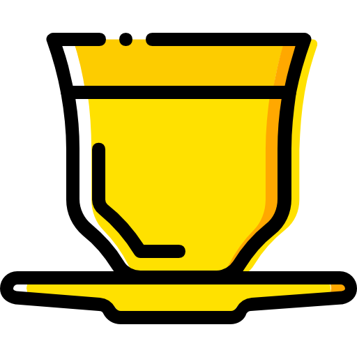 taza de café Basic Miscellany Yellow icono