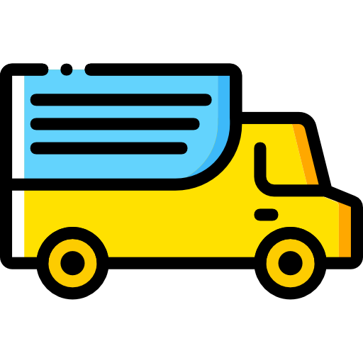 ciężarówka dostawcza Basic Miscellany Yellow ikona