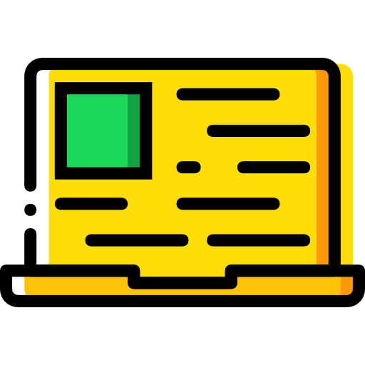 laptop Basic Miscellany Yellow icoon