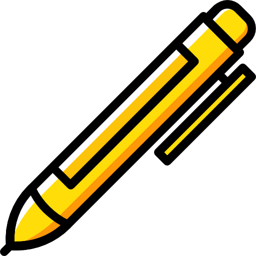 stylo Basic Miscellany Yellow Icône