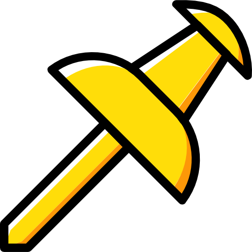 puntina da disegno Basic Miscellany Yellow icona