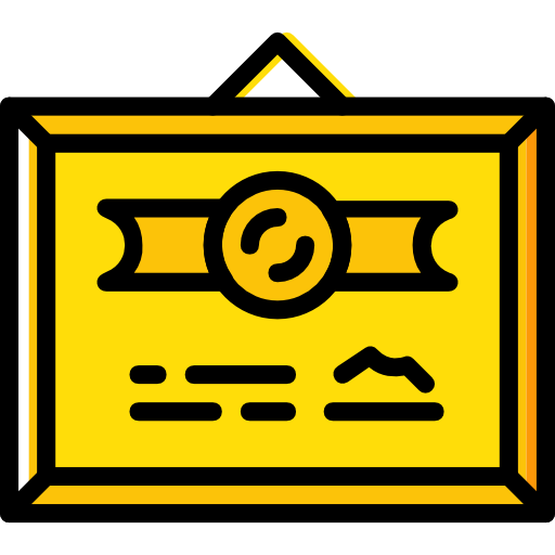 diploma Basic Miscellany Yellow icona