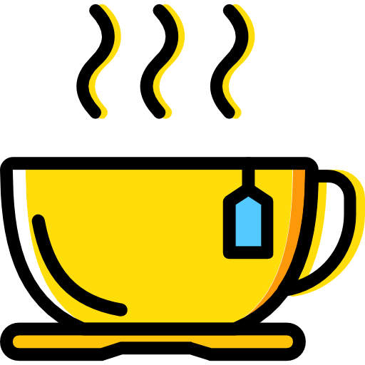 filiżanka herbaty Basic Miscellany Yellow ikona